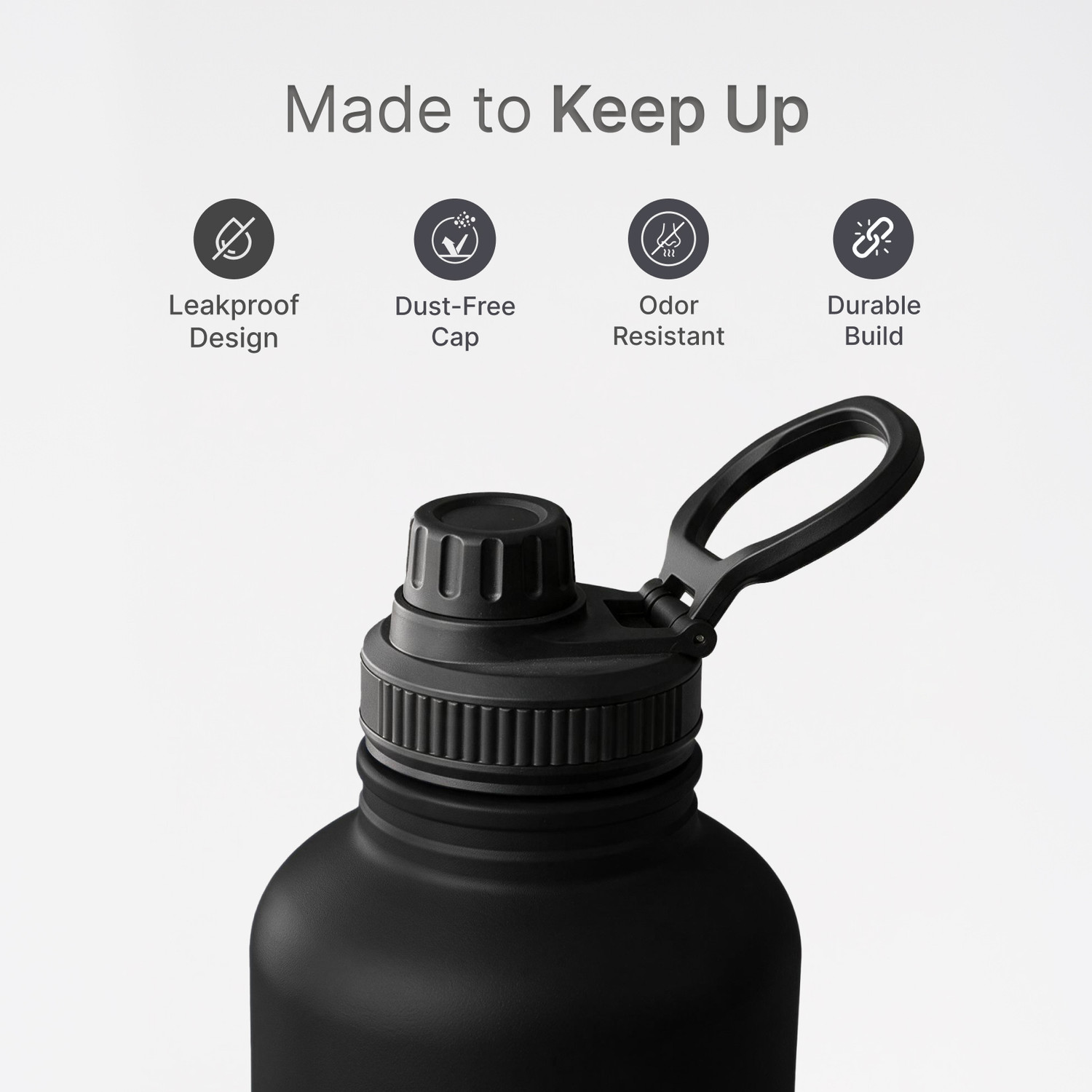 Image of Cult Steel bottle 2000 ml Steel Bottle (Pack of 1, Black)