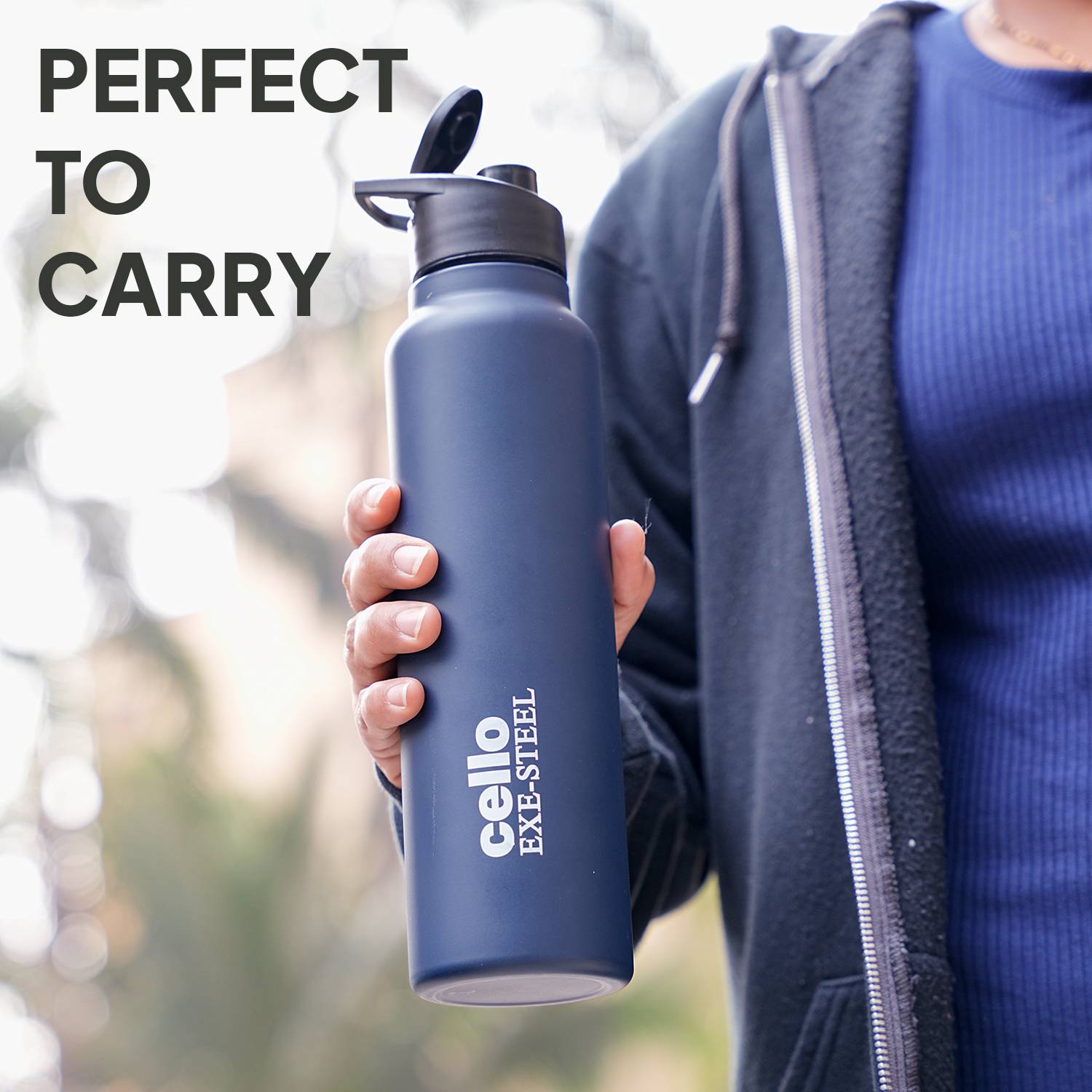 cello Crysta Flip 920 ml Stainless Steel Flask - Image 5