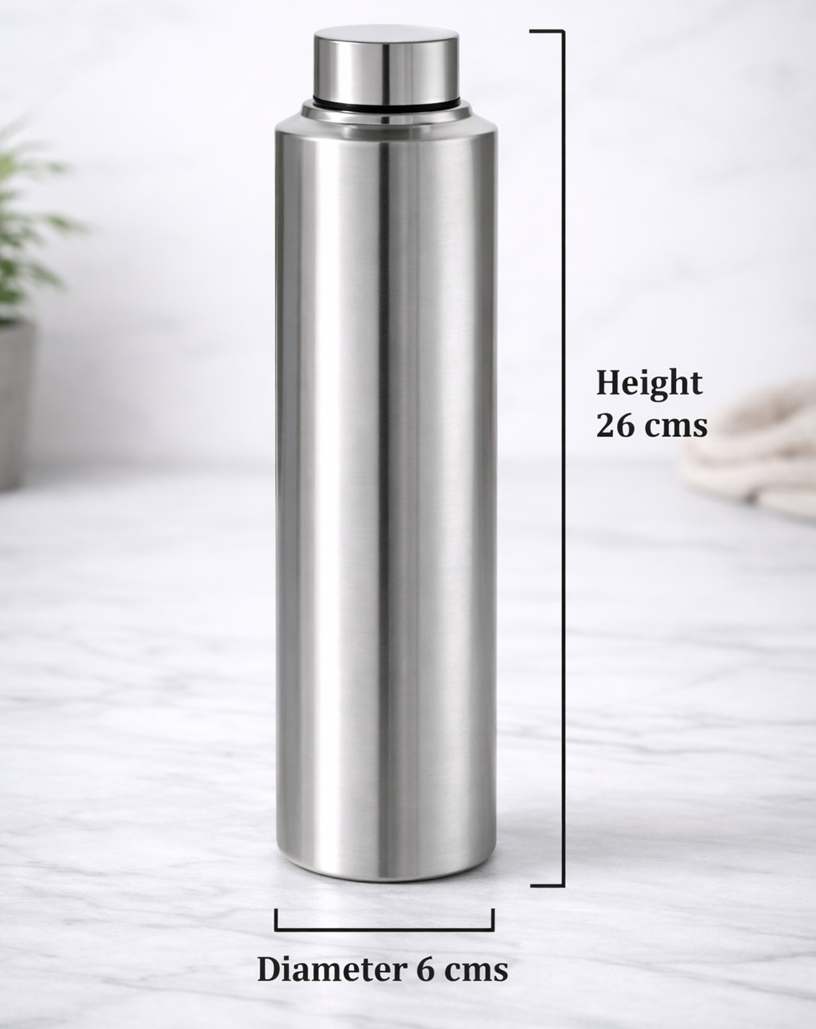 Image of VISAXMI Stainless Steel Fridge Water Bottle For School, Office, Gym, Picnic (pack of 3) 3000 ml Steel Bottle