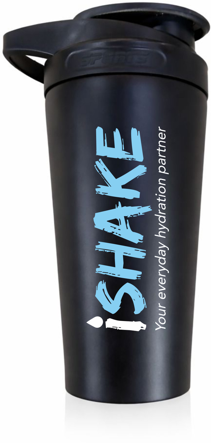 Image of iShake Stainless Steel Protein Shaker Bottle 100% Leakproof Grade304 premium Gym Shaker 800 ml Stainless Steel Shaker