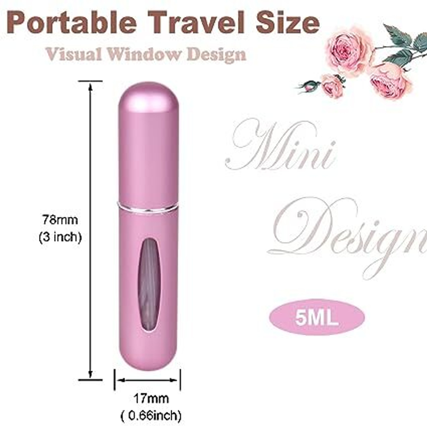 Image of KRIVAENTERPRIS Portable Mini Refillable Perfume Atomizer Bottle 5000 ml Plastic Spray Bottle