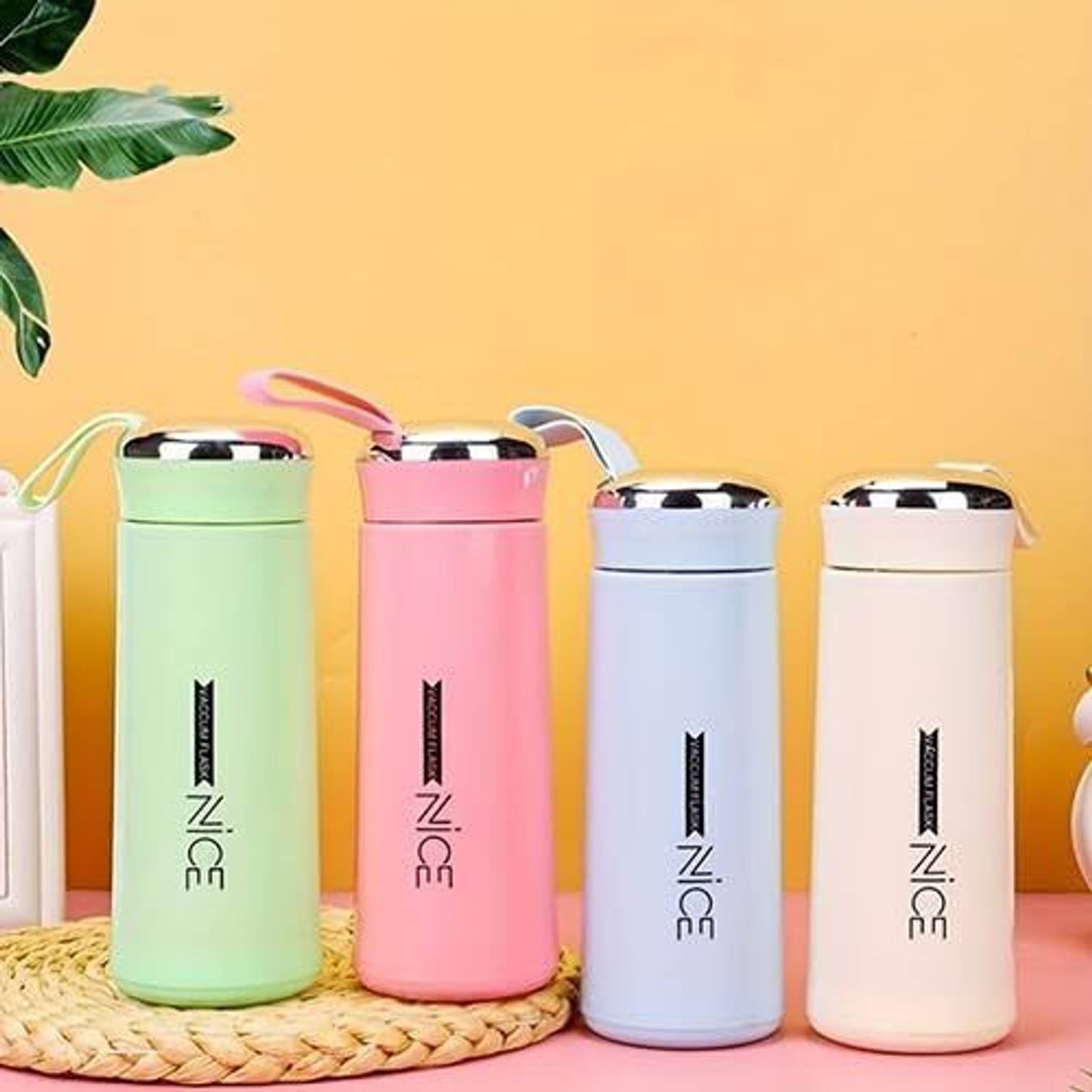 Bamboo Haat 400ML Portable Glass Water Bottle 400 ml Glass Bottle