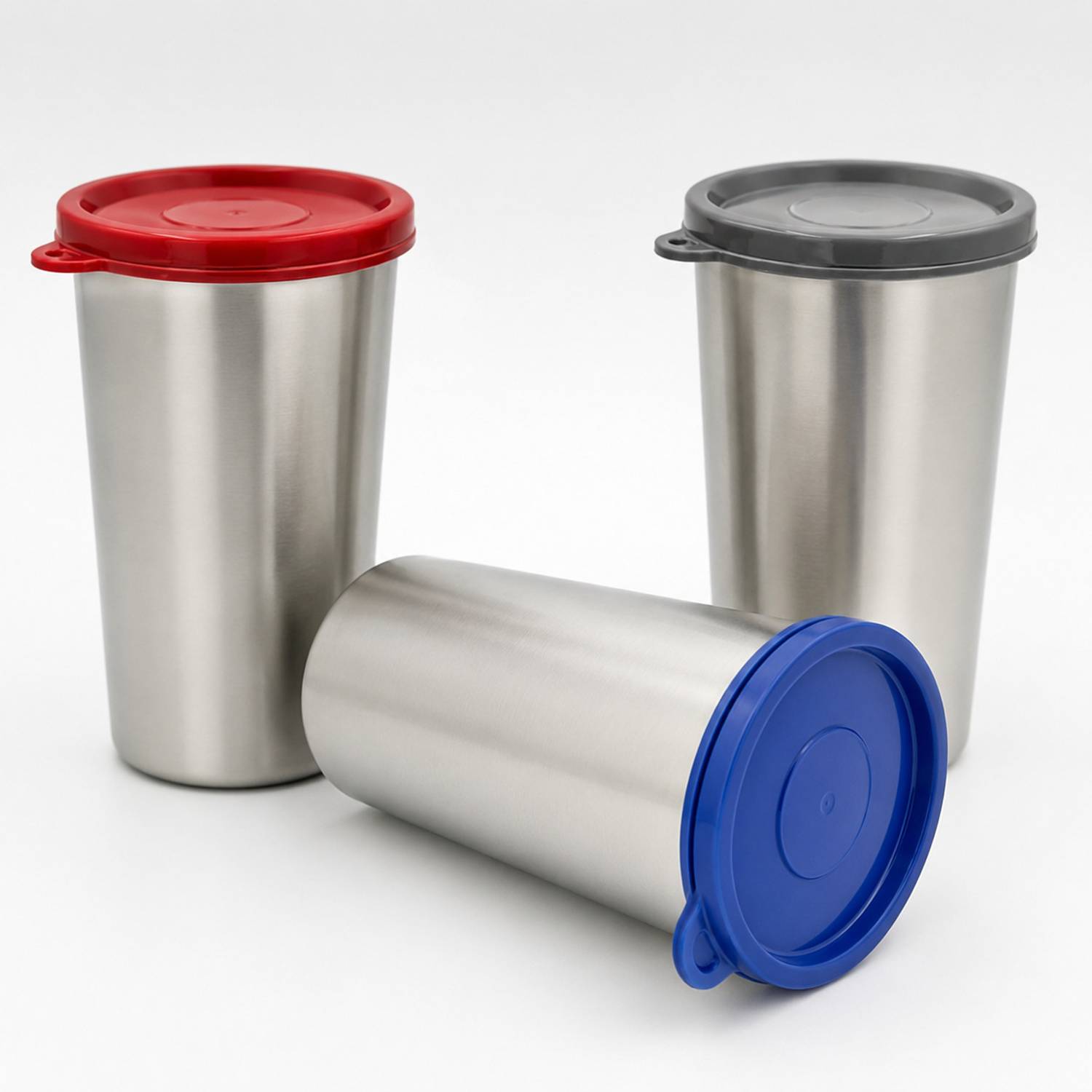 Artisan Premium Stainless Steel Tumbler Set with Airtight Color Lids 450 ml Stainless Steel Bottle