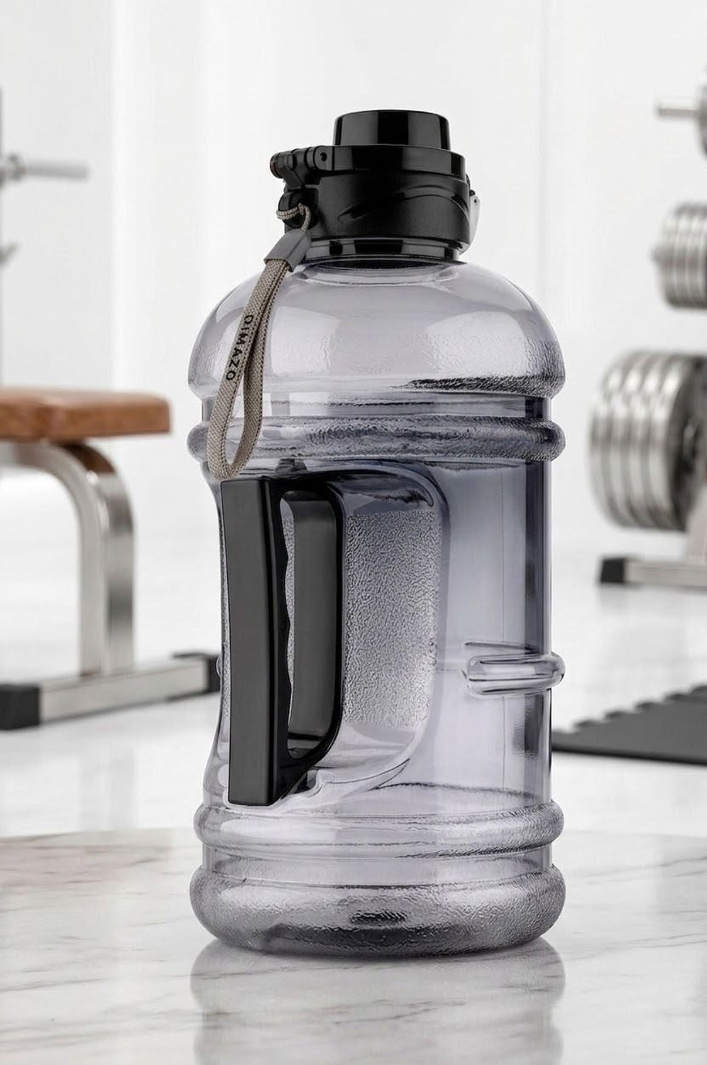 Image of DIMAZOFLY Gym Gallon Bottle for Men 2.2 Litre 2200 ml Plastic Bottle
