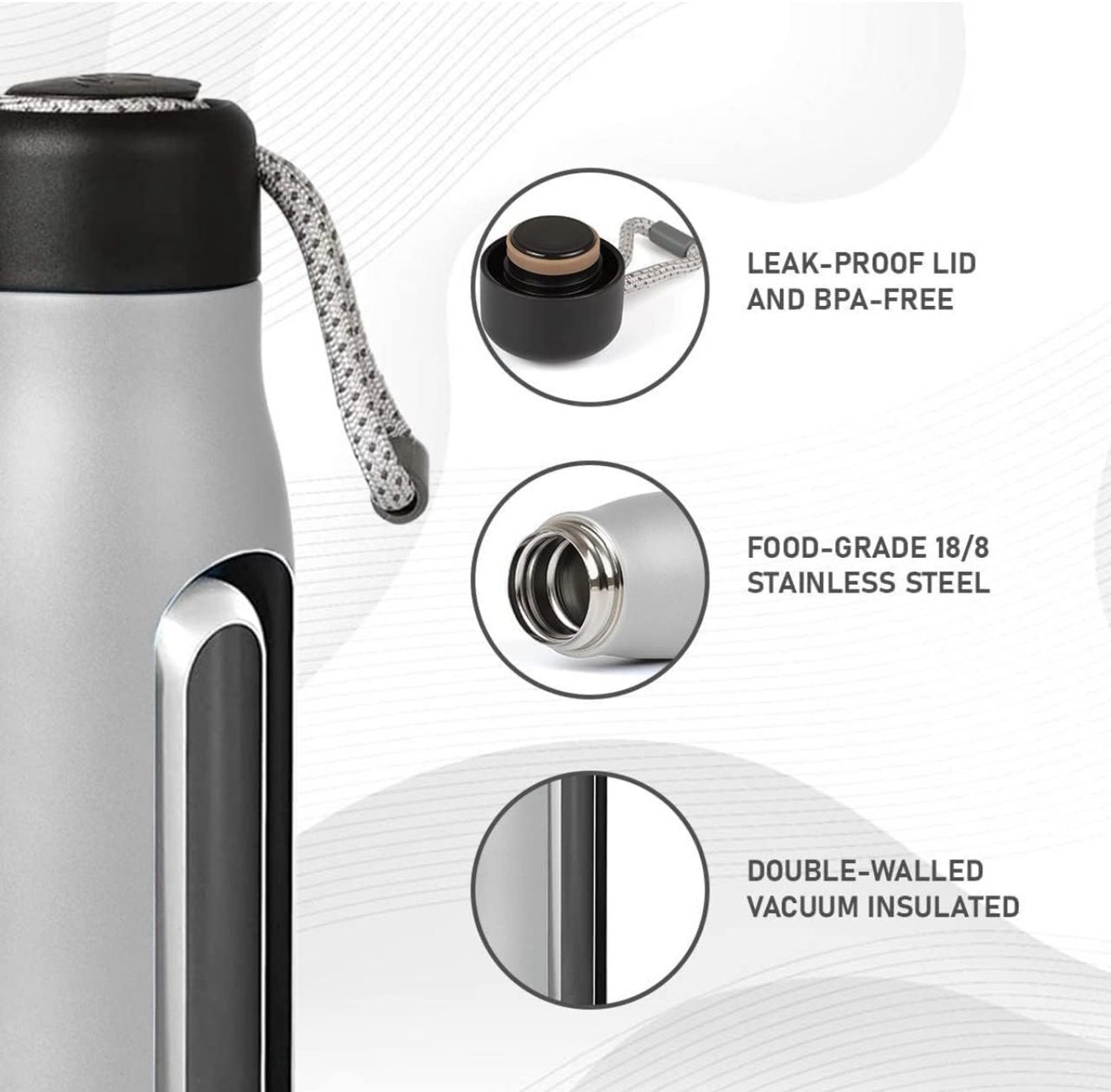 Image of ZF STORES HyderaX 500 500 ml Stainless Steel Bottle
