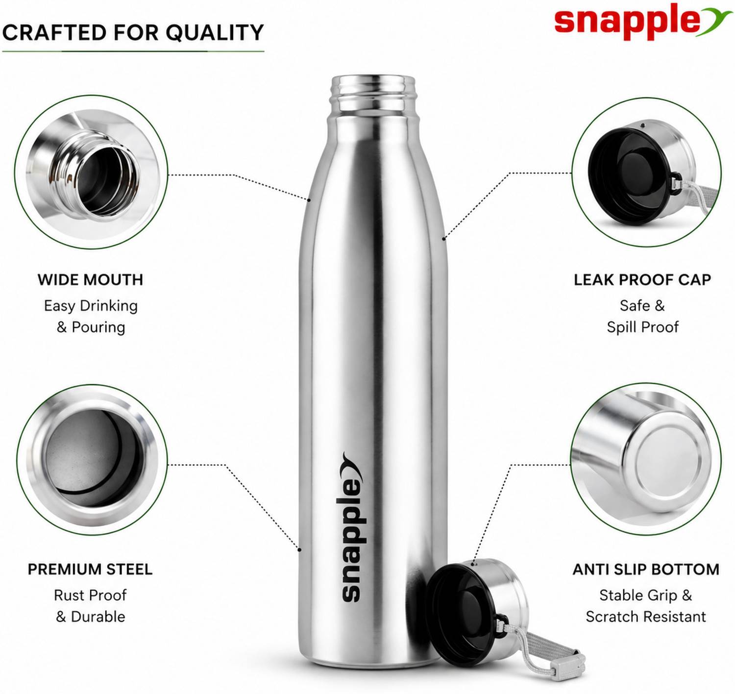 Snapple TAG 1000ml Stainless Steel Bottle - Image 5