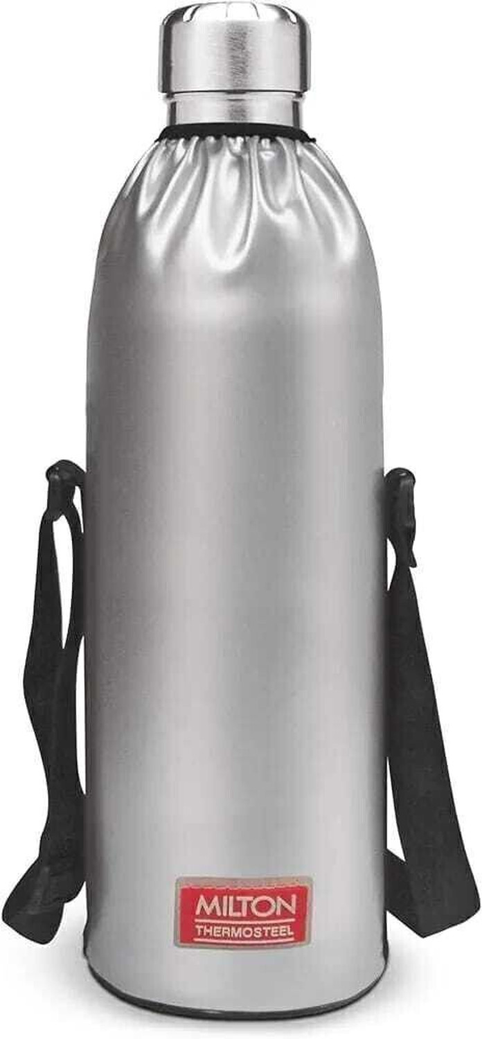 Image of MILTON Duo DLX 1500 Thermosteel Bottle, 1500 ml Water Bottle 1500 ml Steel Bottle (Pack of 1, Silver)