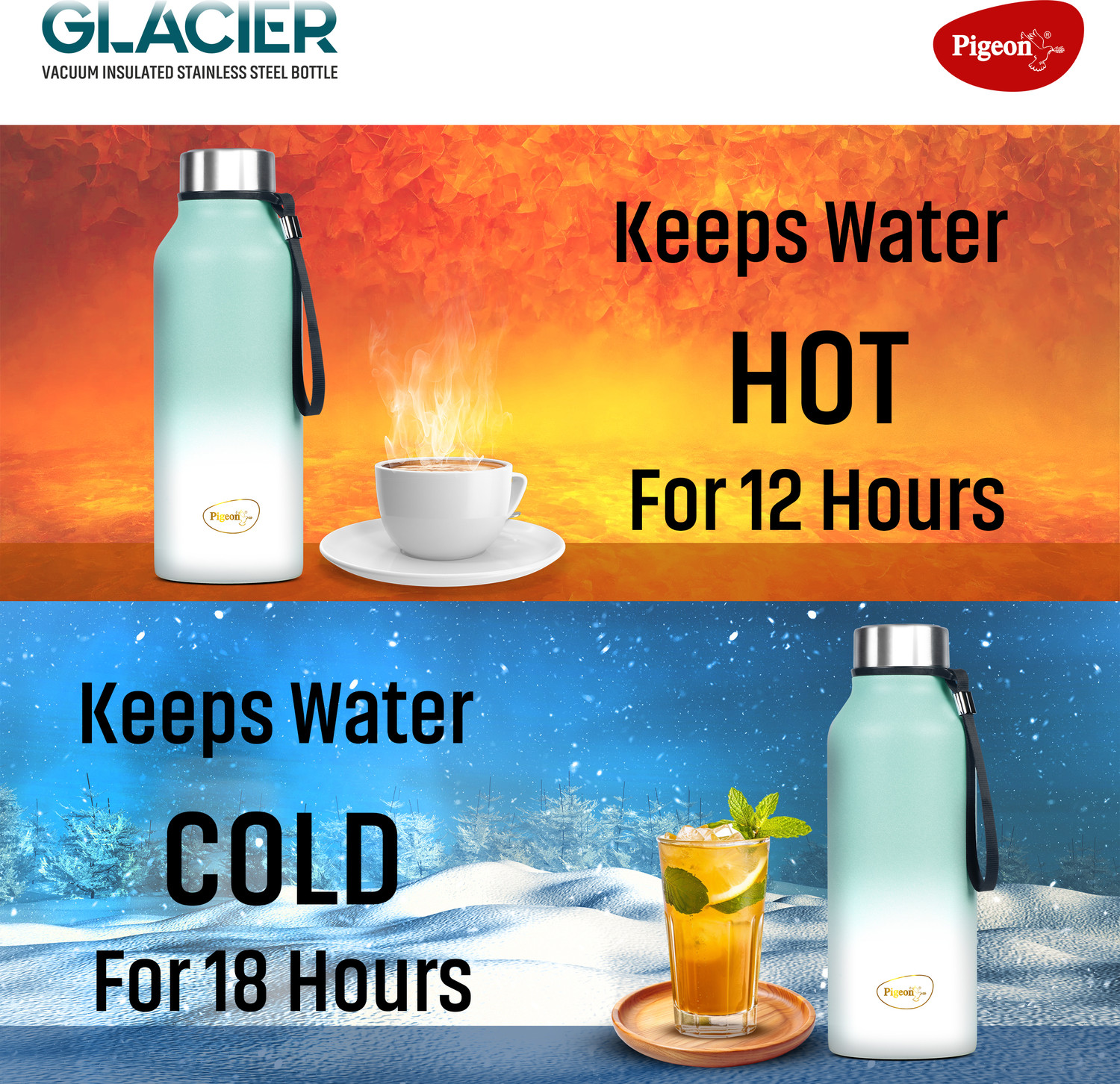 Image of Pigeon Glacier Vacuum Bottle 750 ml Stainless Steel Flask
