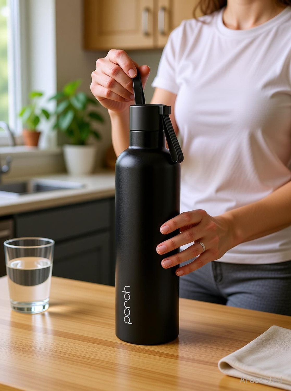 Image of PERCH Oasis Pro Insulated Steel Water Bottle | ISI Certified Hot & Cold Thermosteel 760 ml Steel Flask