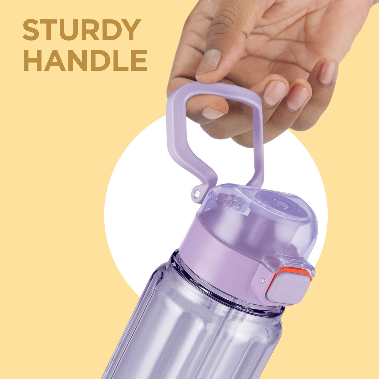 Image of MILTON Aston 700 BPA & BPS-Free Water Bottle 700 ml Leak-Proof | Sip & Gulp Lid Purple 700 ml Plastic Bottle