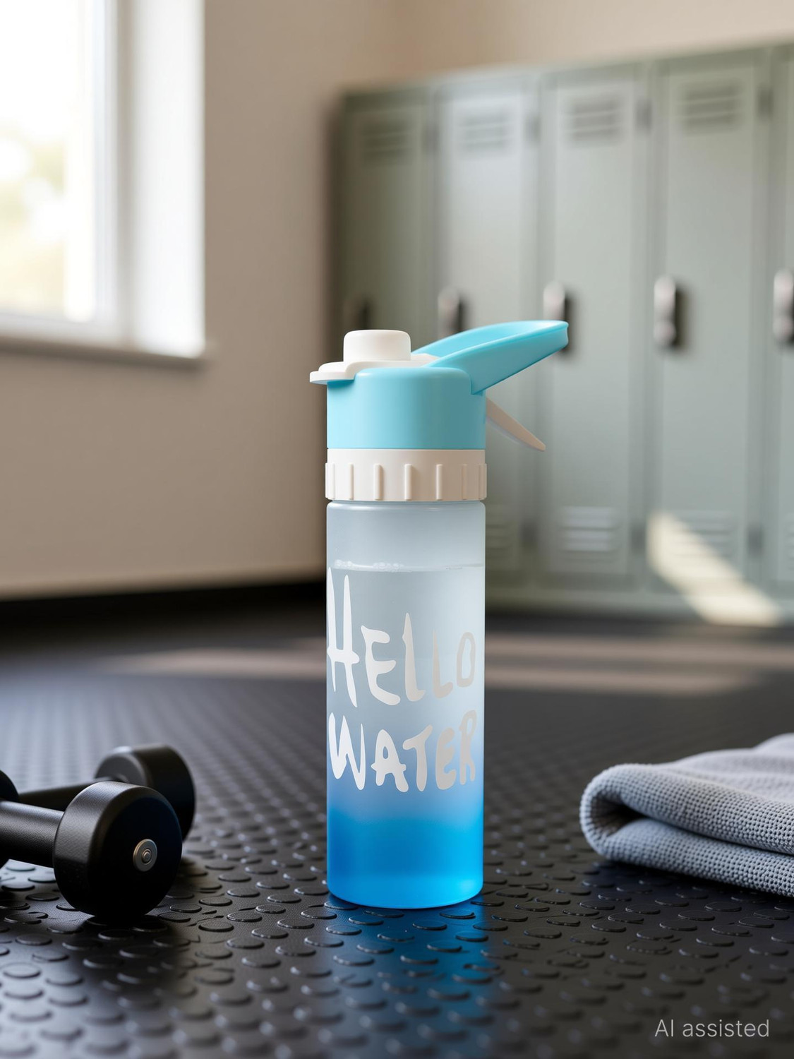 Image of Halohop Sports Unbreakable Mist Spray Water Bottle - Leak Proof-Free Cool Summer 650 ml Plastic Spray Bottle