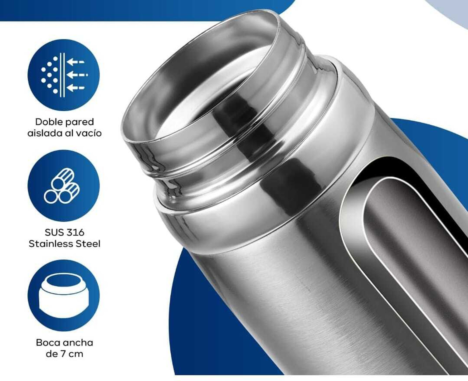 Image of beyondfantasy Vacuum Insulated Flask | Hot or Cold | Eco-Friendly | Stainless Steel 1000 ml Stainless Steel Flask