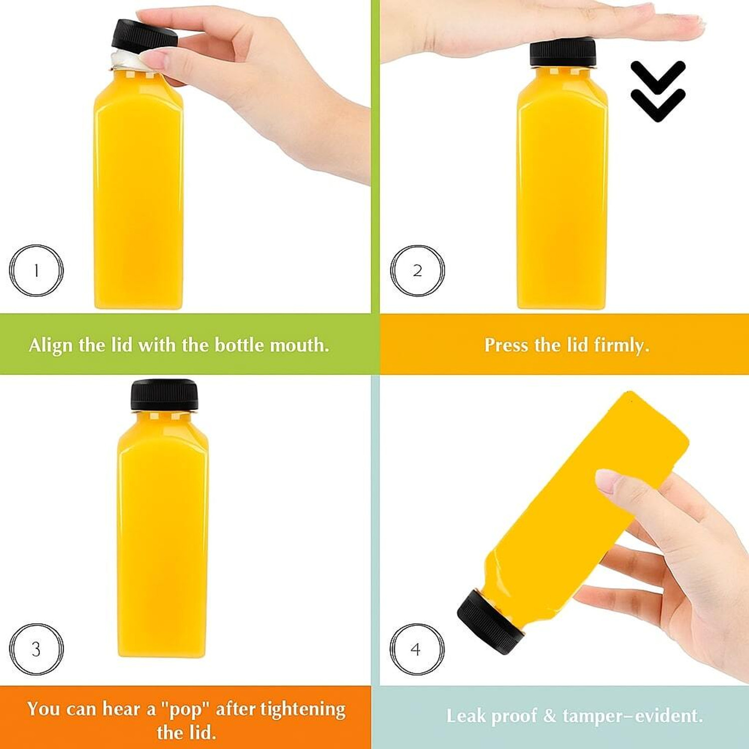 Image of Divatos 250ML Transparent Bottle With Black Cap 250 ml Plastic Bottle