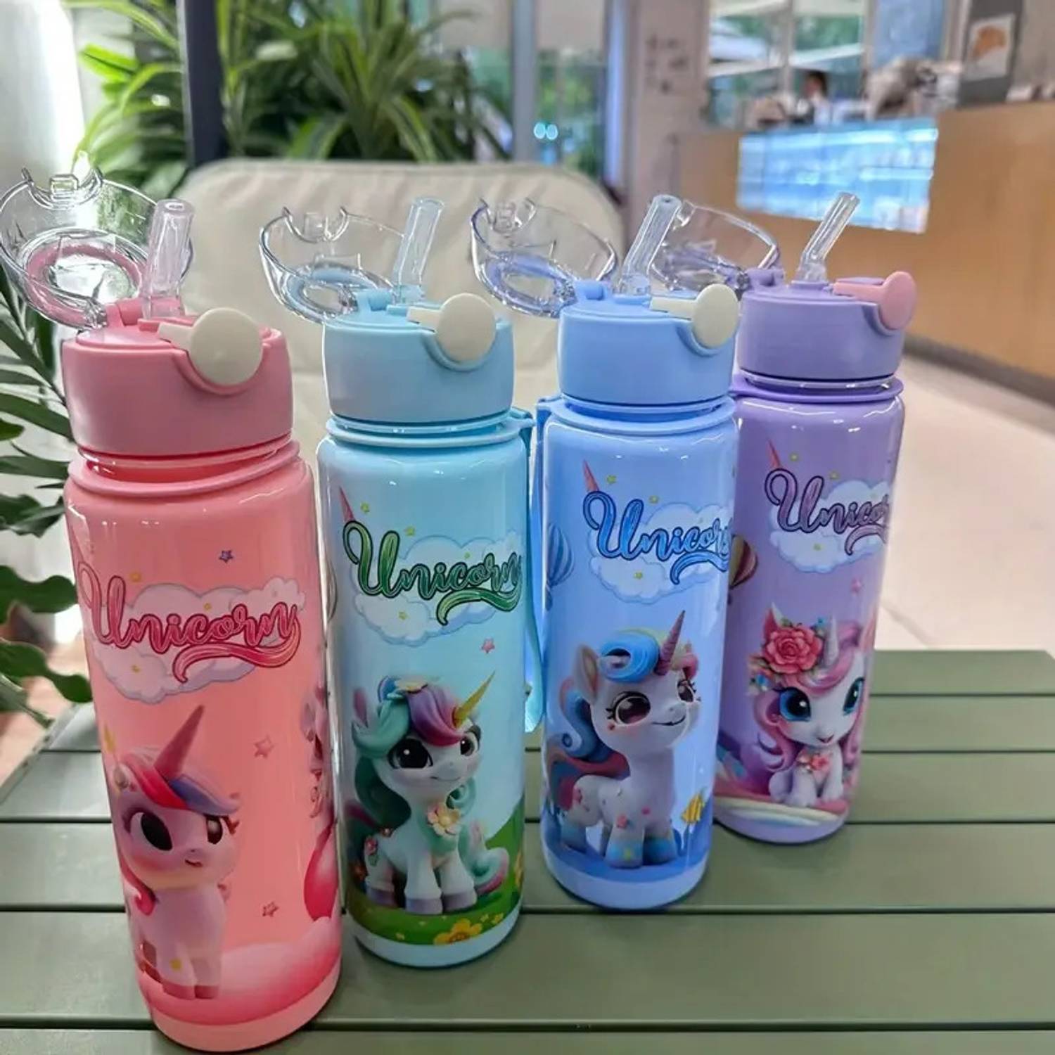 UNICORNWORLD Unicorn 800 ml Pink Water Bottle Pack of 1 - Image 5