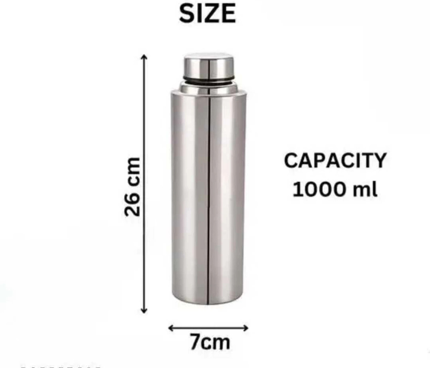 Image of Steelo classic STainless Steel Water Bottle 1000 ml Steel Bottle