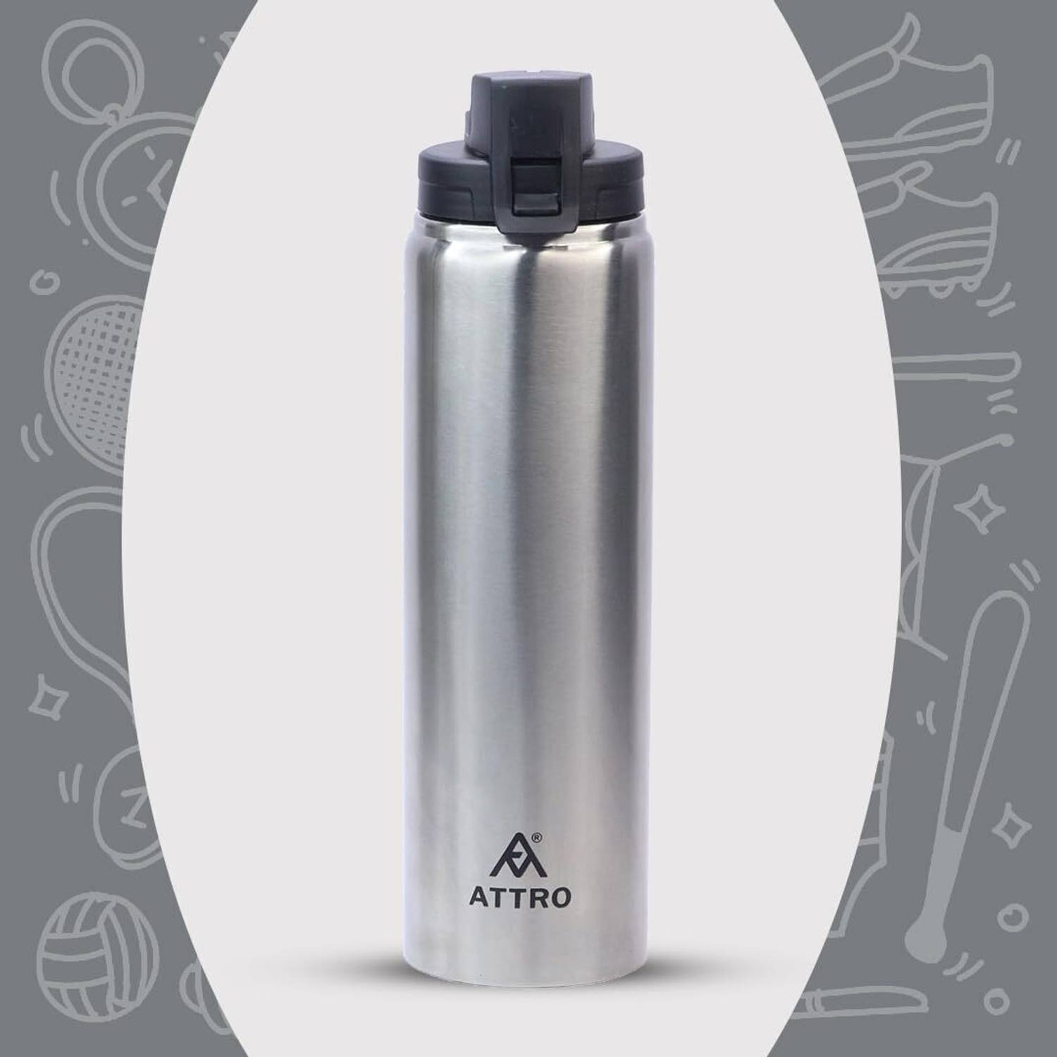 ATTRO Hydrate 900 ml Steel Bottle