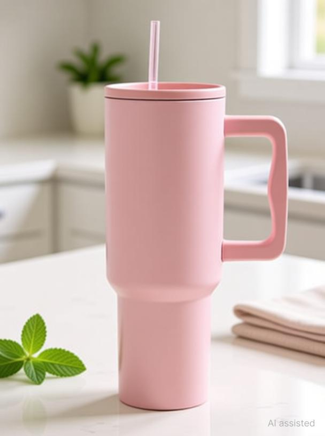 Image of NowExp Stainless Steel Tumble With Handle & Straw Hot & Cold Drink Leak Proof Multi Use 1200 ml Steel Bottle