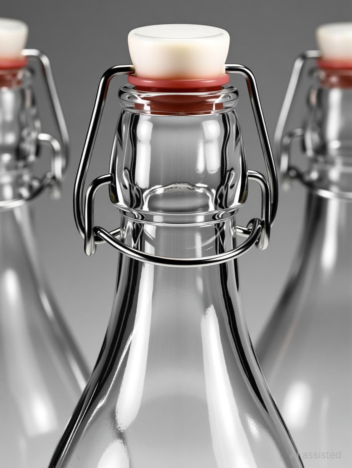 Image of pundhir pu-Glass Refrigerator bottle 1000 ml Glass Bottle