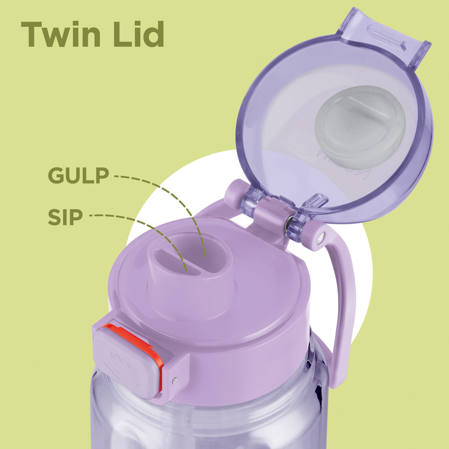 Image of MILTON Aston 700 BPA & BPS-Free Water Bottle 700 ml Leak-Proof | Sip & Gulp Lid Purple 700 ml Plastic Bottle