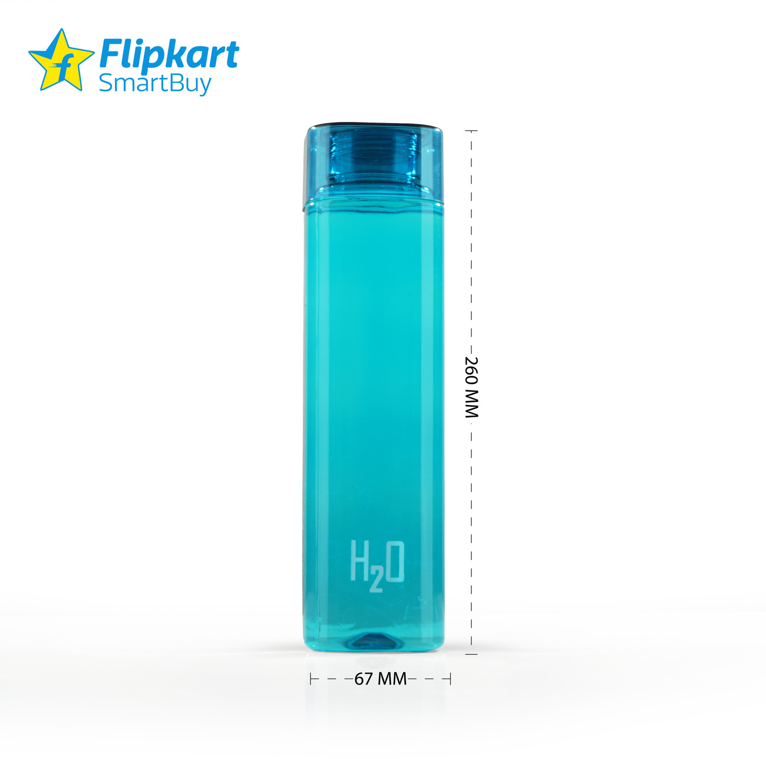Image of Flipkart SmartBuy FS P06 MULTICOLOR SQUURE H2O WATER BOTTLE 1010 ml PET Bottle