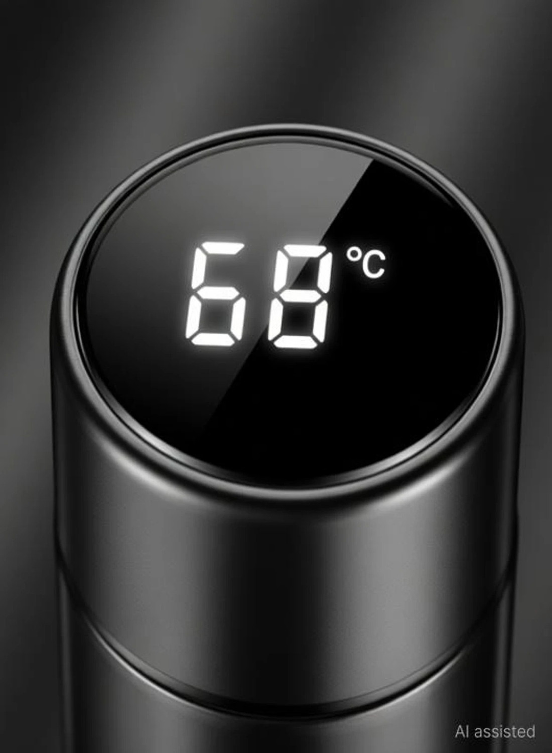 Image of Premchand interprises LED Temperature Display Vacuum Insulated Stainless Steel Bottle 500 ml Steel Flask