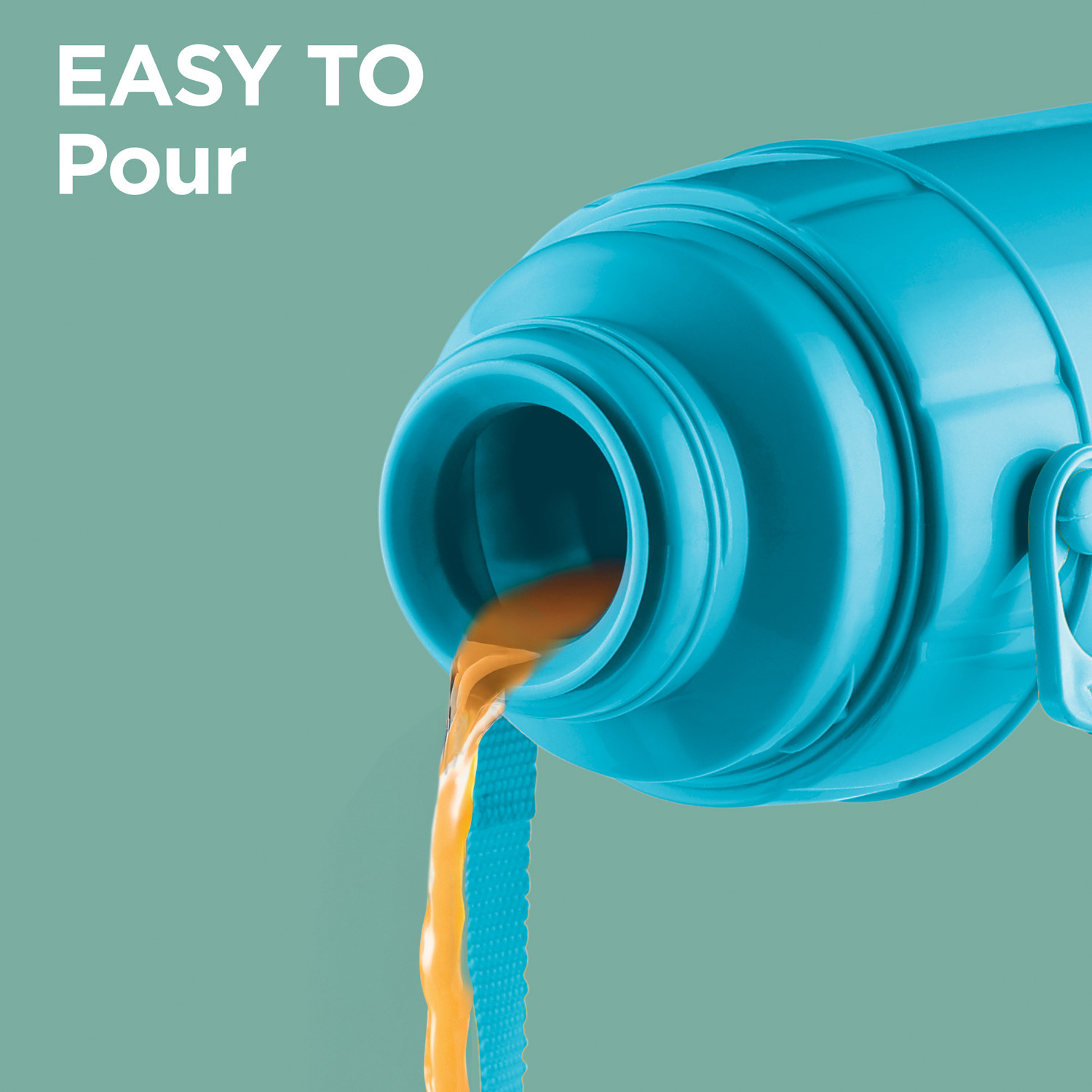 Image of MILTON Eiffel 500 Vacuum Insulated Thermos Flask, 480 Ml, 24 Hours Hot & Cold Blue 480 ml Plastic Flask