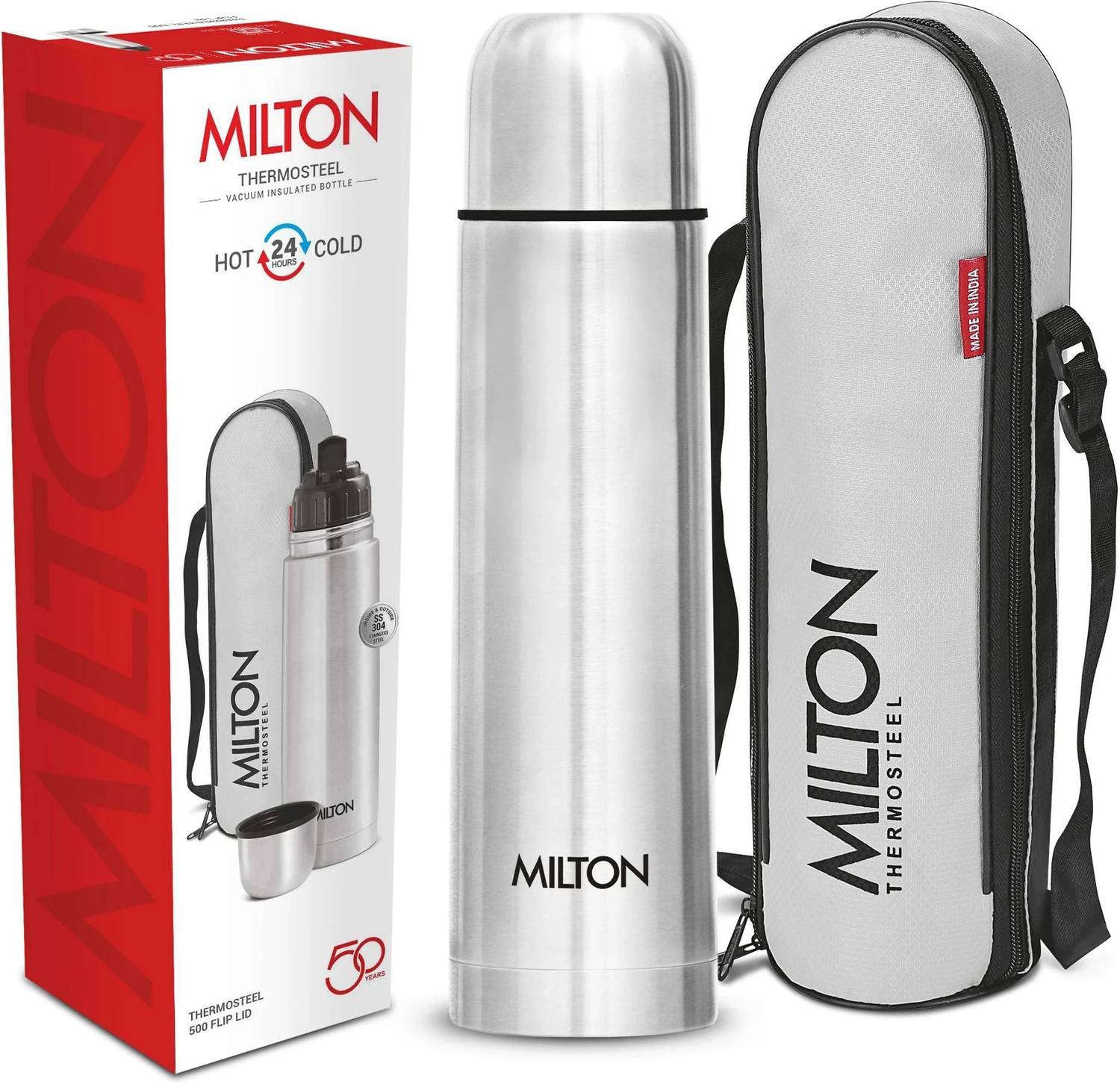 MILTON 500ml Thermosteel Water Bottle - Image 3