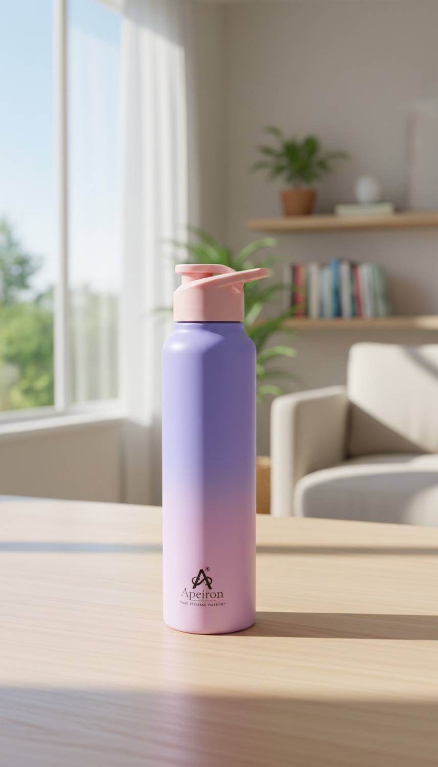 Apeiron Sipper Pink & Purple Pk 1 1000 ml Stainless Steel Sipper