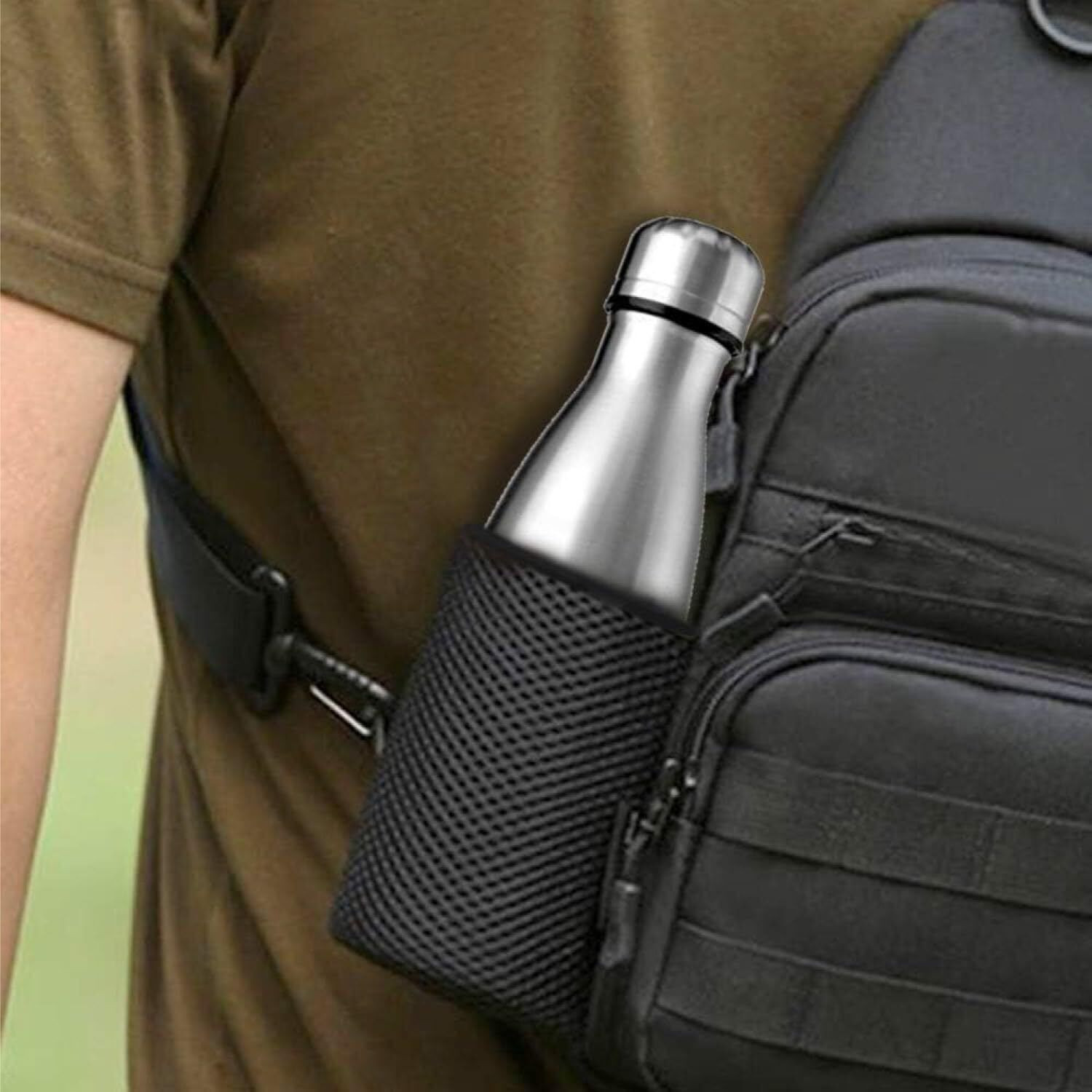 Image of BOROSIL 1800ml Bolt 24 Hours Hot and Cold, Double Wall Vaccum Insulated Flask Bottle 1800 ml Steel Bottle