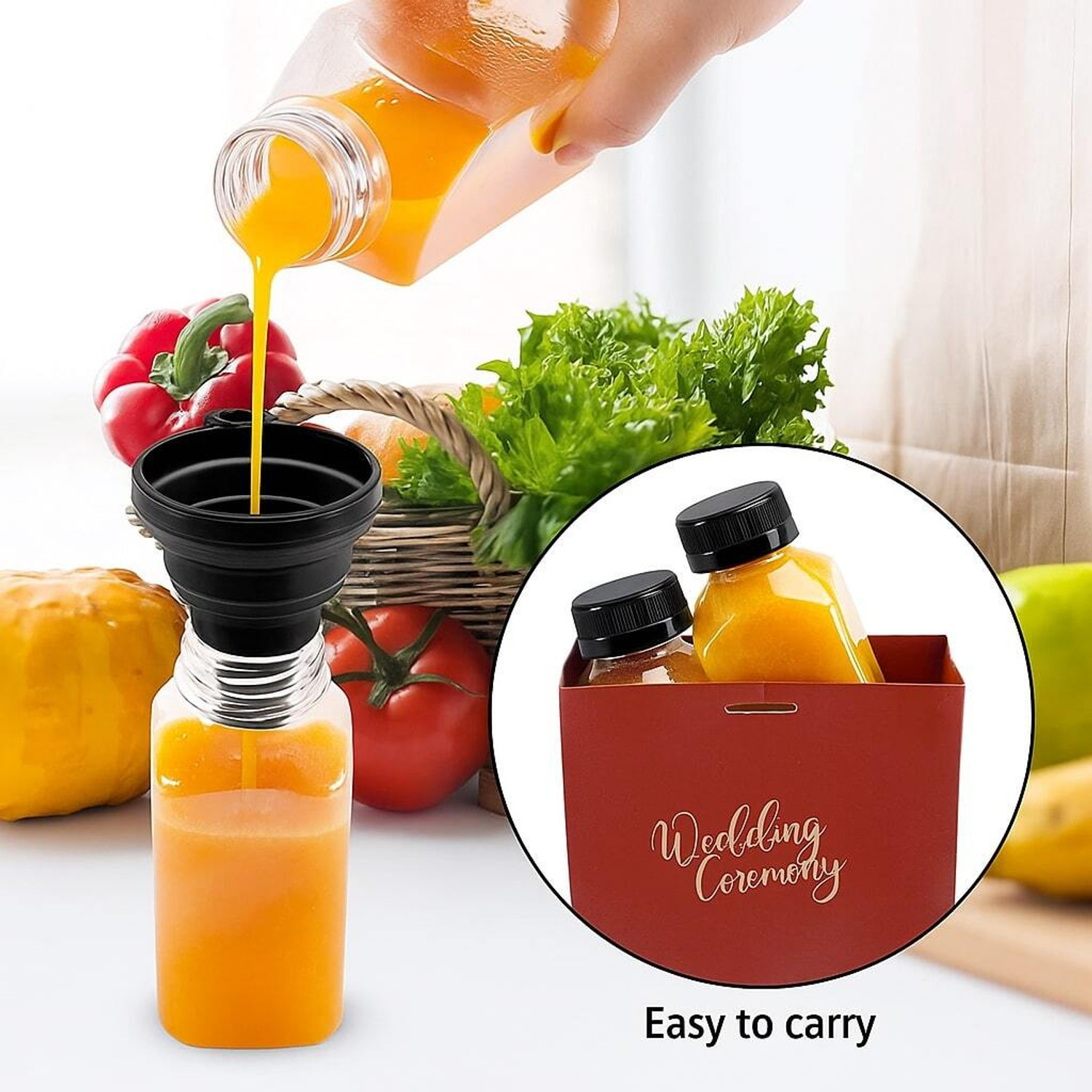 Image of Divatos 250ML Transparent Bottle With Black Cap 250 ml Plastic Bottle