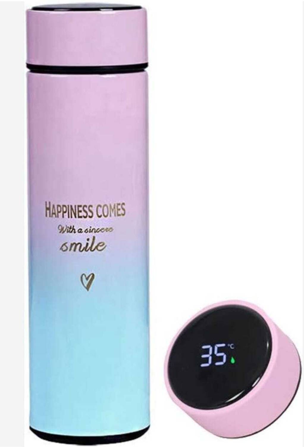 beyondfantasy LED Temperature Display Smart Water Bottle/ Steel/Flask/Insulated/Multicolor 500 ml Steel Flask