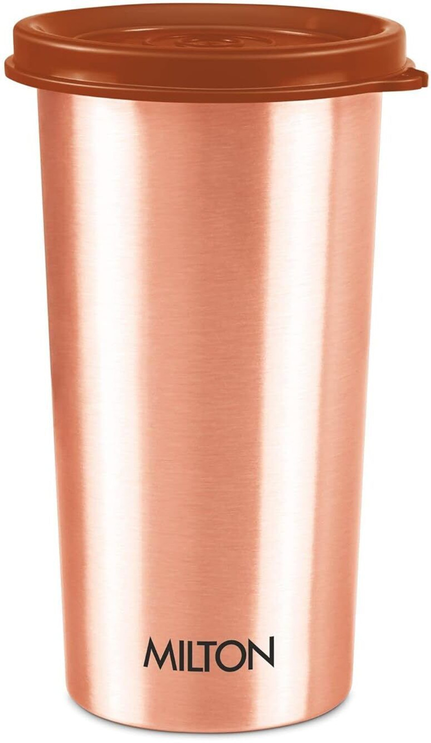 Image of MILTON Copper Tumbler Leak Proof | Office | Gym | Yoga | 480 ml Copper Flask