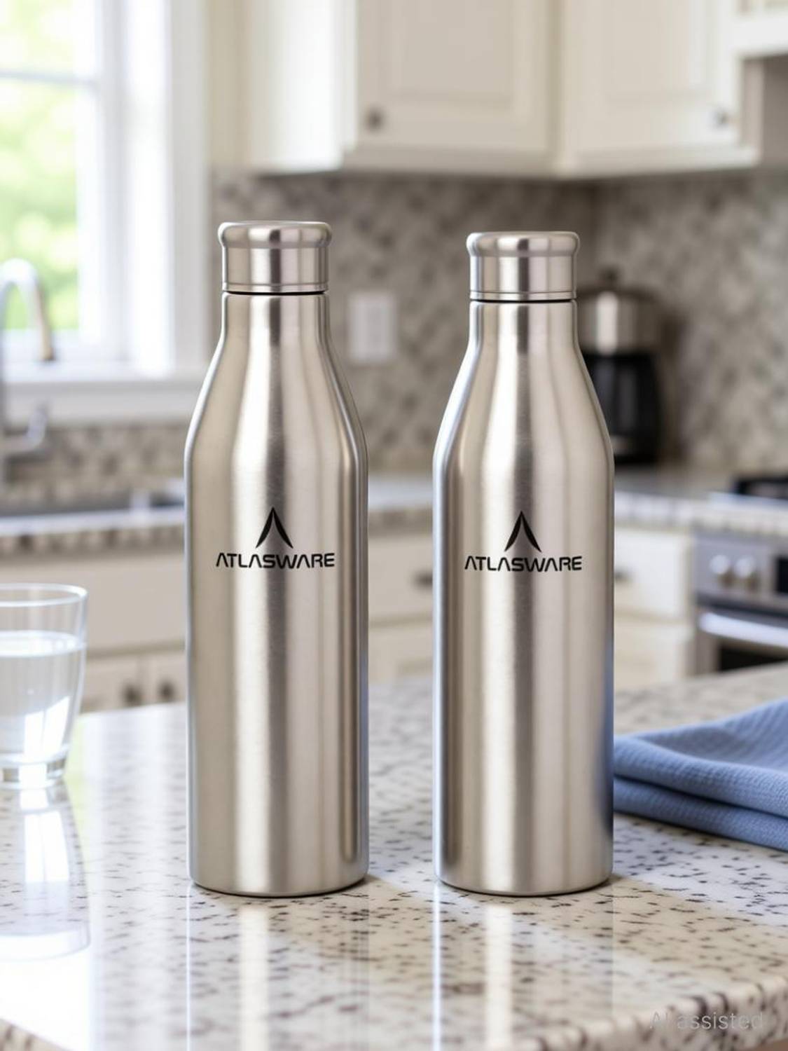Atlasware Stainless Steel Hydra Water Bottle 1000 ml Steel Bottle