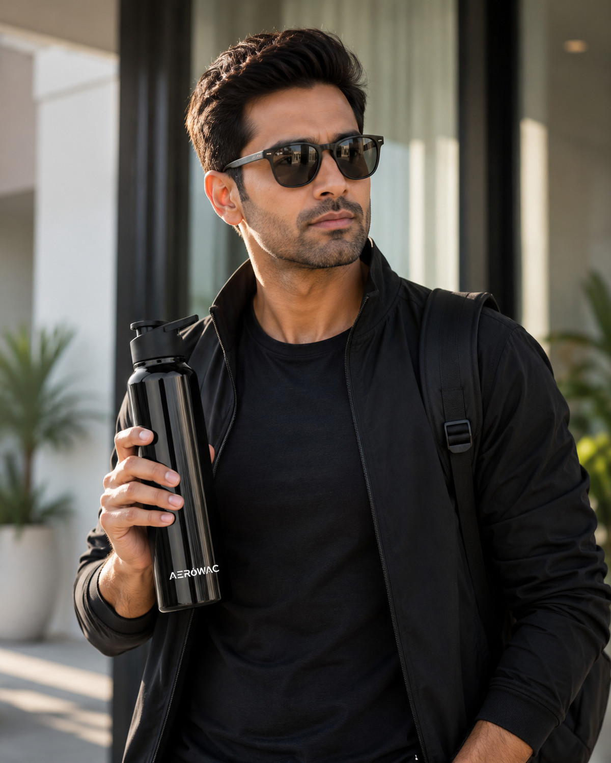 Image of AEROWAC Nubo Alpha Leak Proof Water Bottle For Gym, Office, School | Sports Sipper | 1000 ml Stainless Steel Bottle