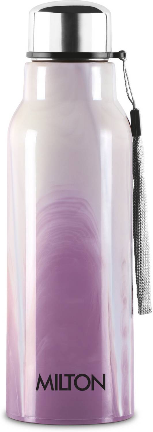 MILTON Steel Marble 600 Insulated Inner Stainless Steel Water Bottle, Violet 520 ml Steel, Plastic Flask