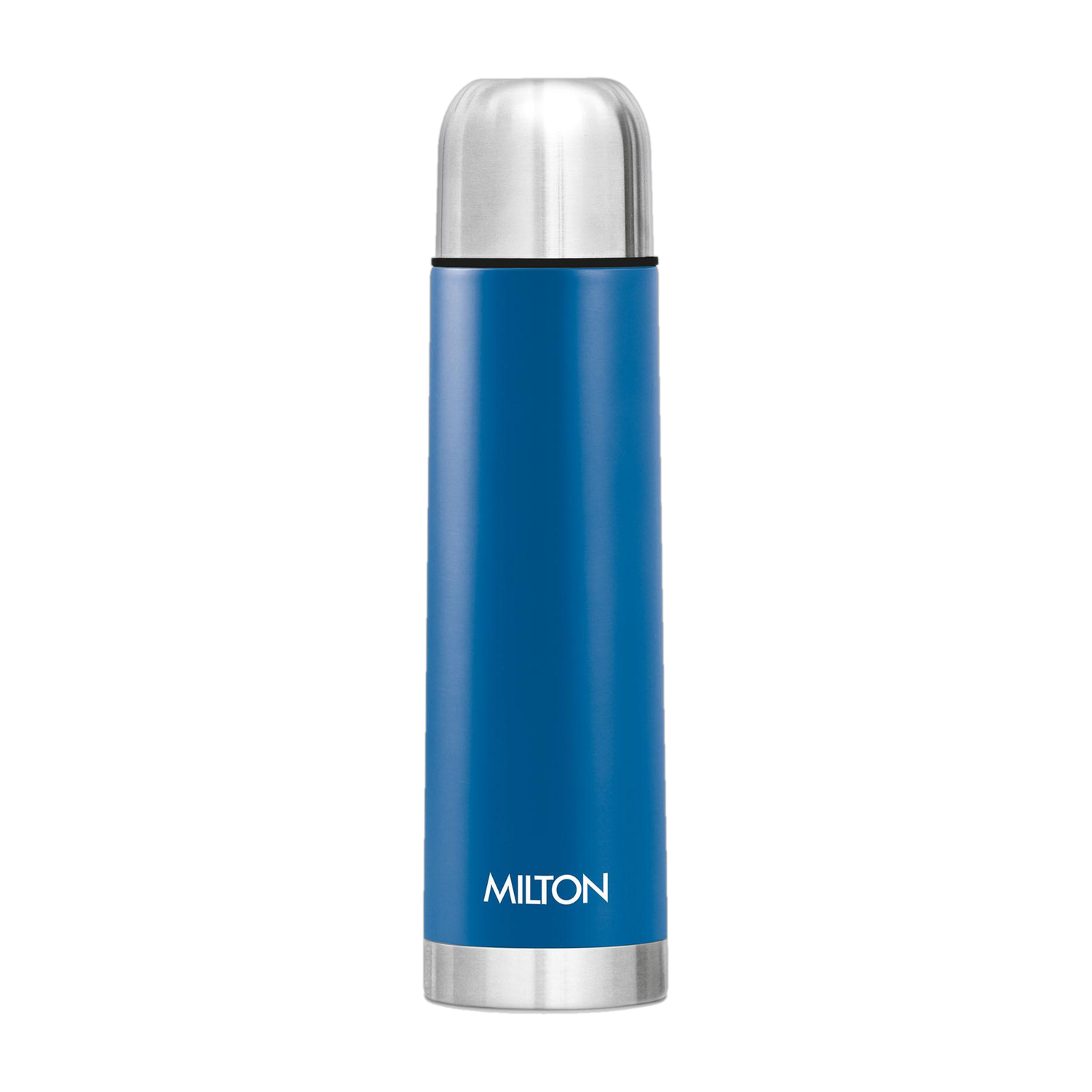 MILTON Eco-Flip 500 Thermosteel Double Walled Vacuum Insulated Flask Bottle 500ml Blue 500 ml Stainless Steel Flask