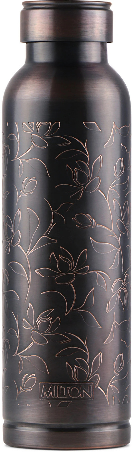Image of MILTON Copper Swasth Water Bottle, 940 ml, Black 900 ml Copper Bottle
