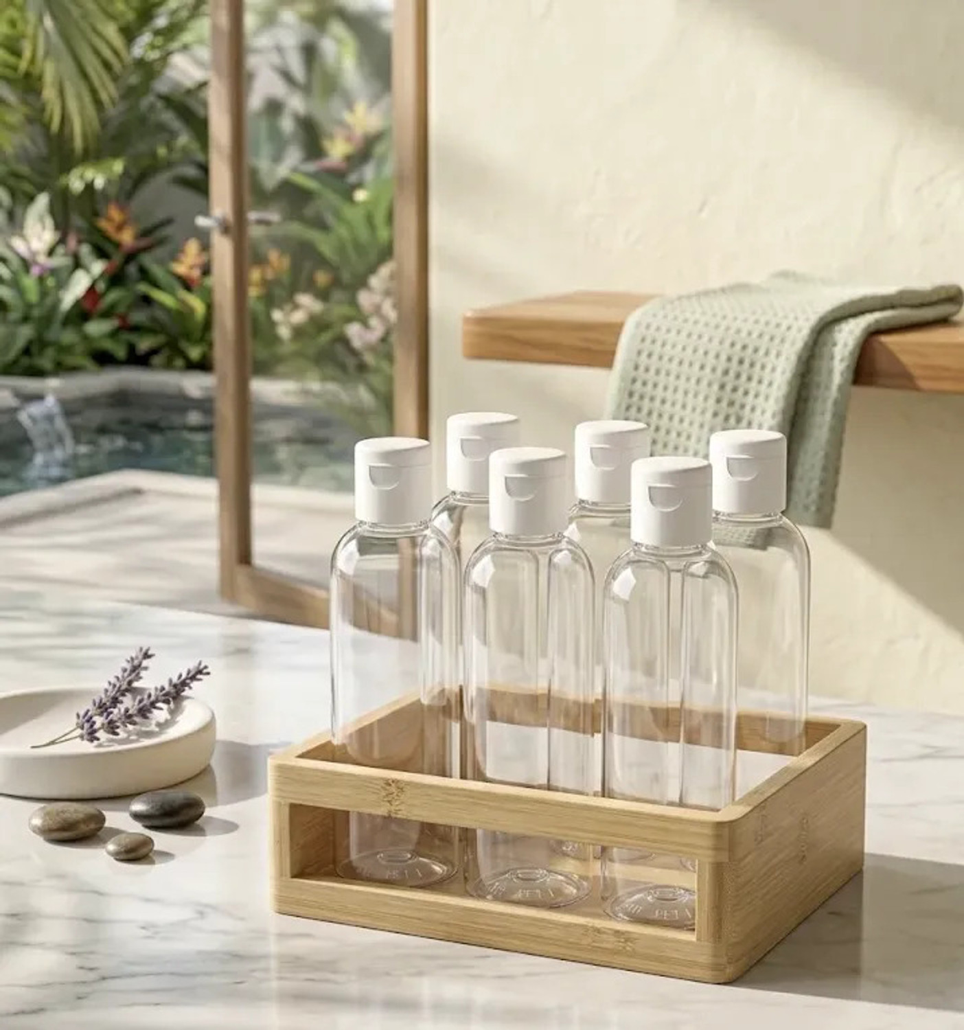 Image of VENTOMART Plastic Multipurpose Cosmetic Empty Bottles 100 ml Plastic Bottle