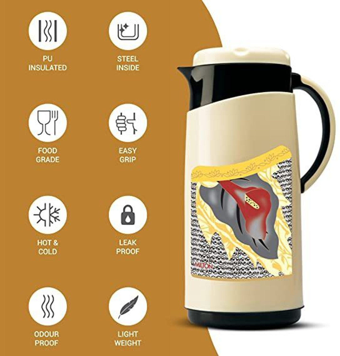 Image of MILTON Xclusive1 Viva 1500 ml Steel Flask