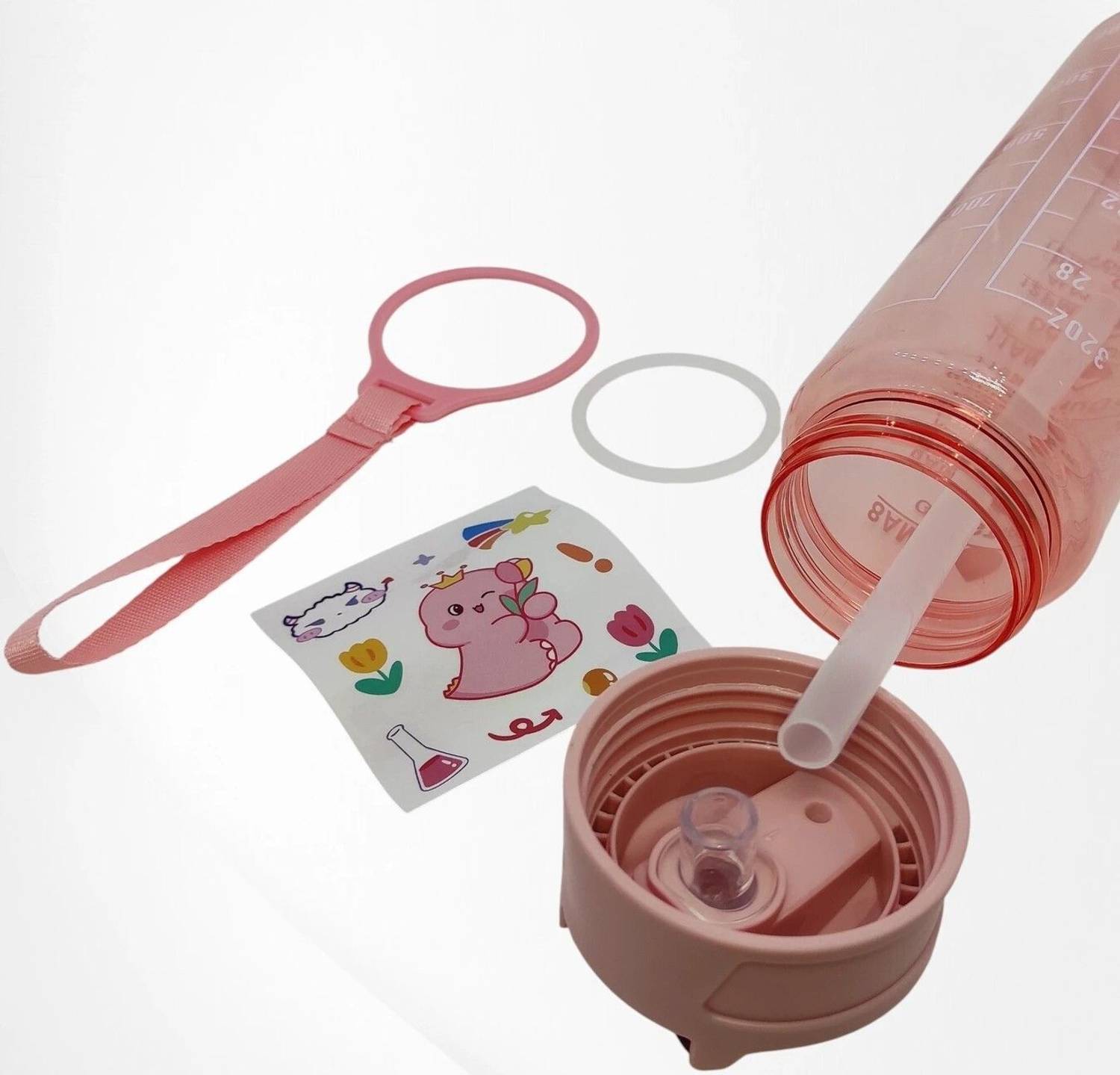 ThirstJoy 900ml Motivational Water Bottle with Time Marker - Image 4