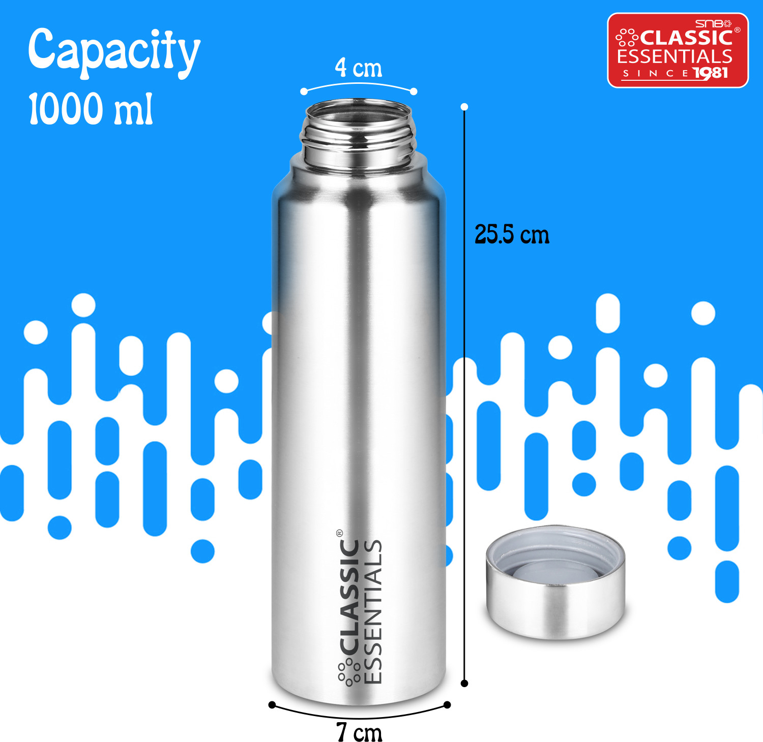 Image of Classic Essentials Hydrate 1000 ml Steel Bottle