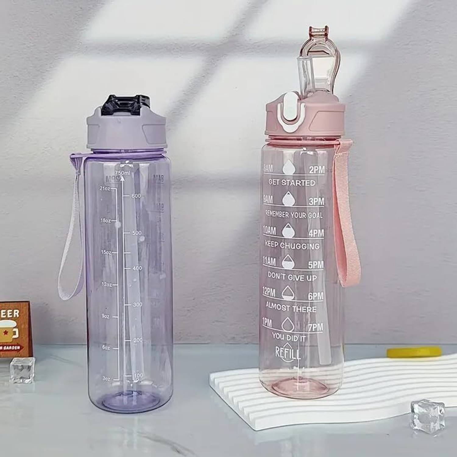 Quitris 1 Litre Motivational Water Bottle - Image 2