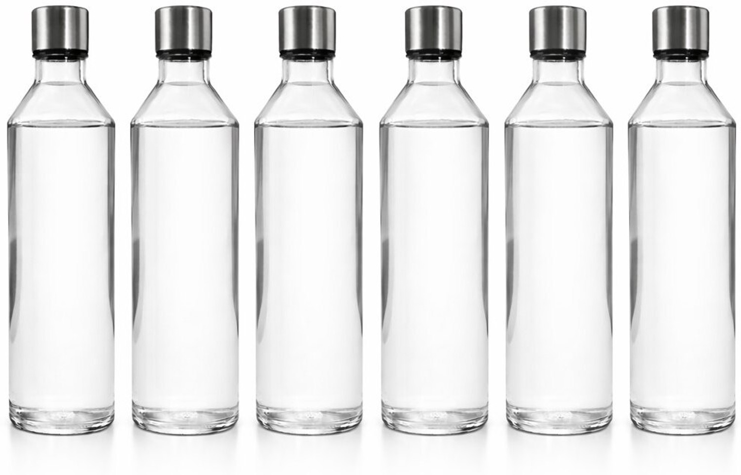 Image of shraj 750ml Glass Water Bottle with Leak-Proof Airtight Stainless Steel Lid for Water 750 ml Glass Bottle