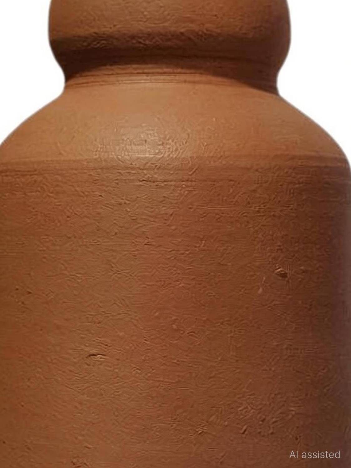 Bamboo Story Present Handcrafted Terracotta Water Bottle 1000 ml Terracotta Bottle