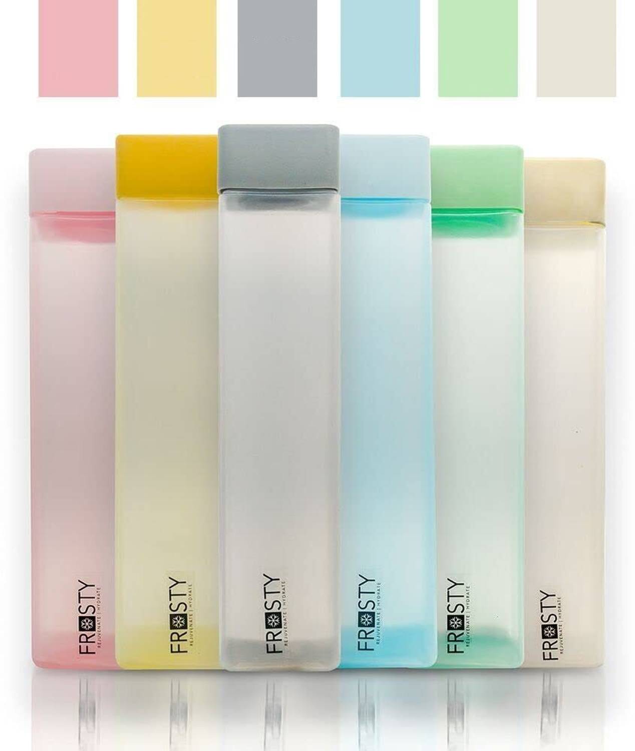 ZROY Unbreakable Water Bottle 1000 ml Set of 6 - Image 2