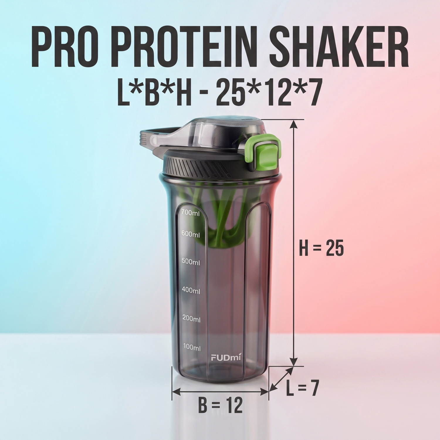 Image of SOFITT SOFIT Shaker Bottles For Protein Shake Gym Sipper 750 ml Plastic Shaker