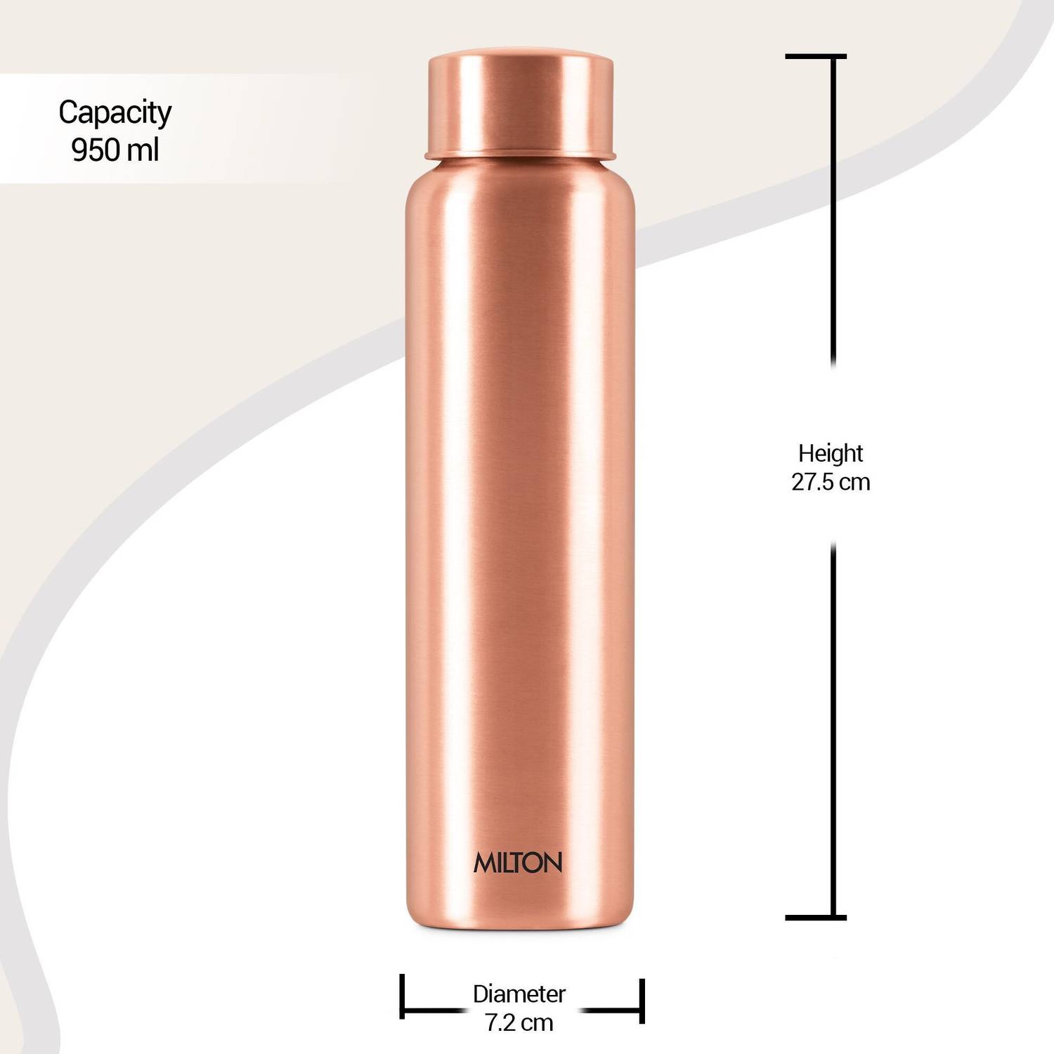 MILTON Copper Aqua 1000, 950 ml, Copper - Image 5