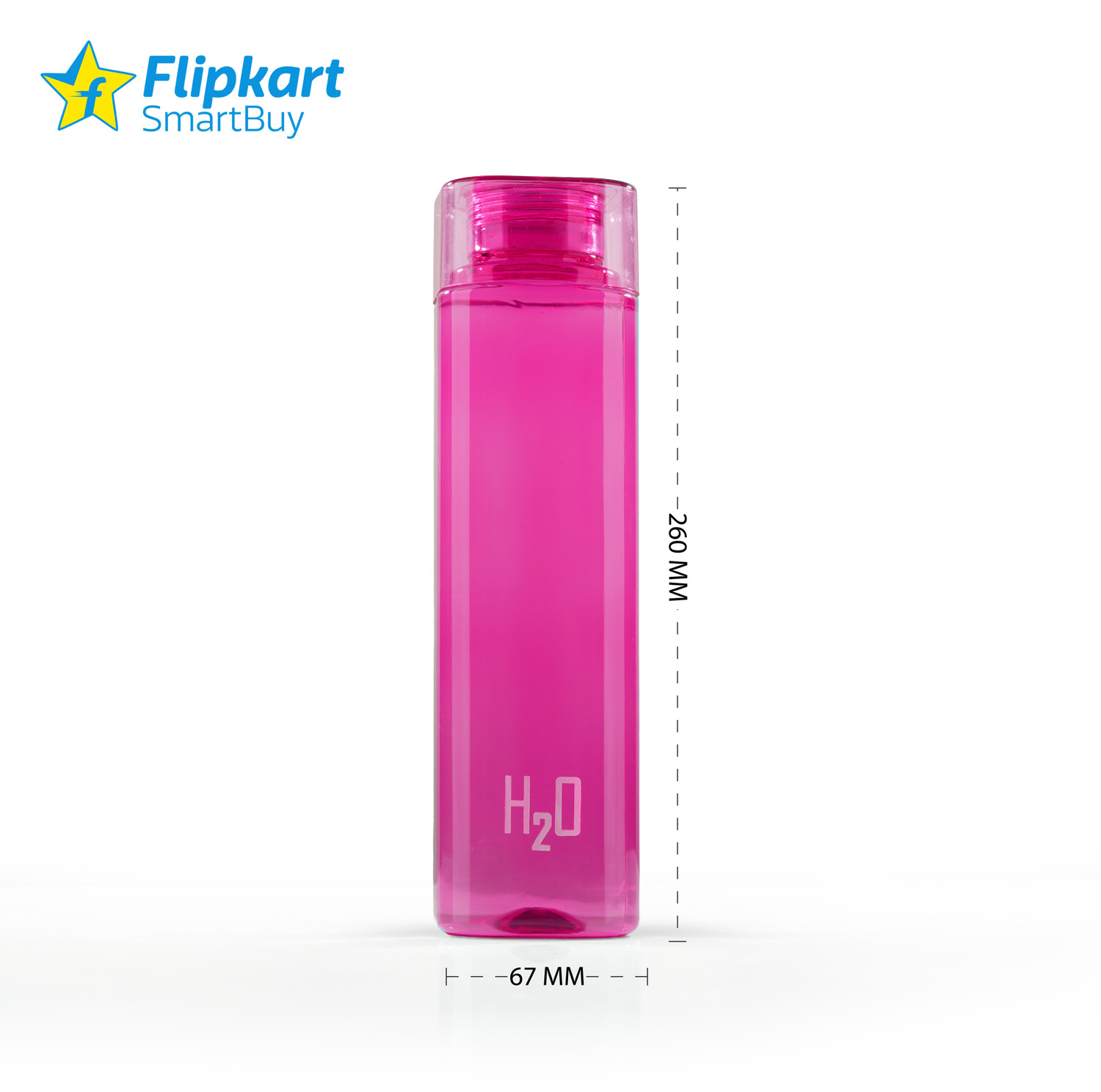 Image of Flipkart SmartBuy FS P03 MULTICOLOR SQUURE H2O WATER BOTTLE 1010 ml PET Bottle