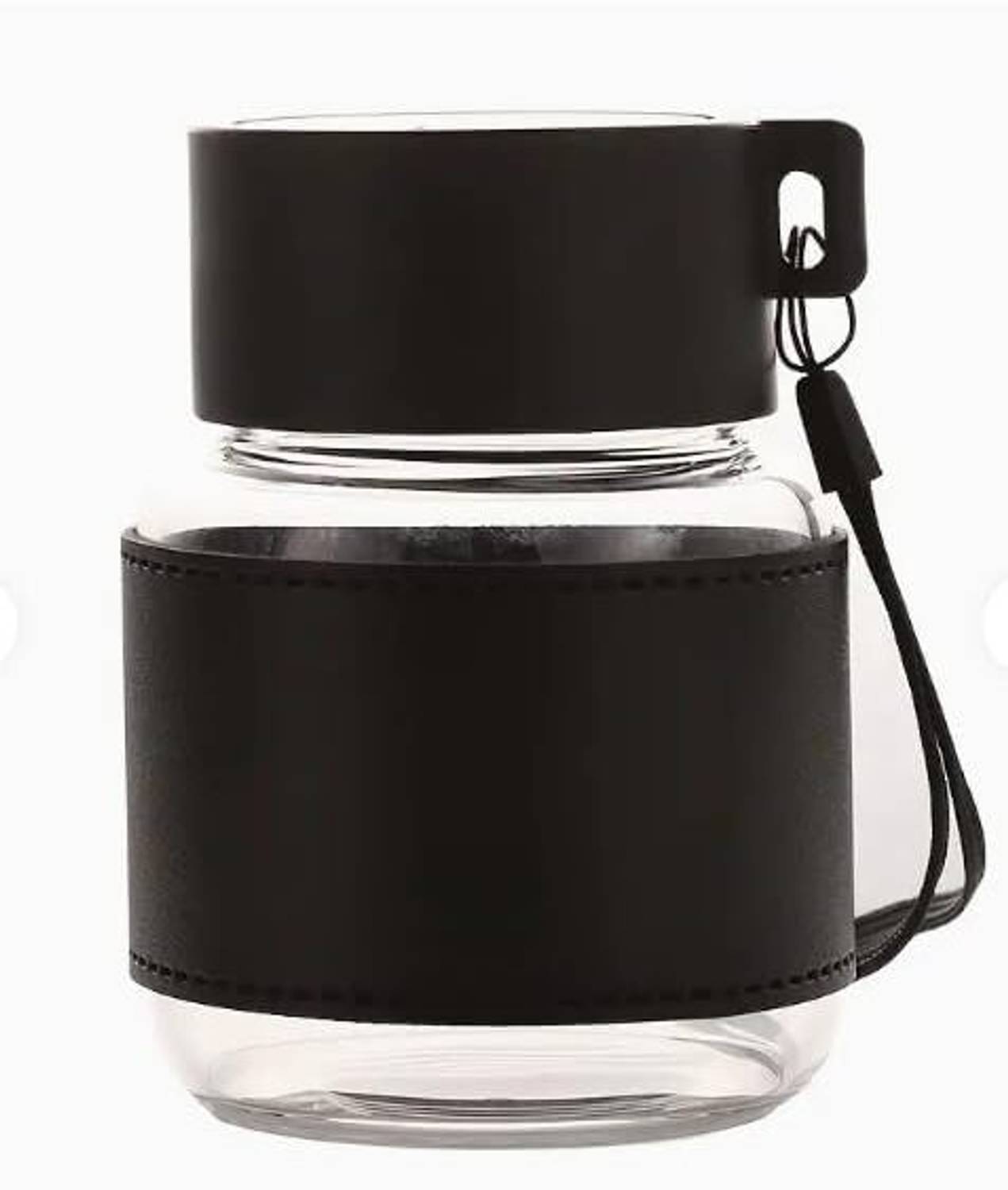 Adhunyk Cute Clear Water Bottle for Women & Girls Water Bottlee and Juice Bottles 290 ml Glass Sipper