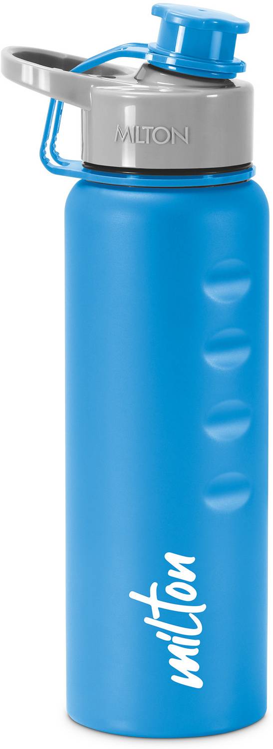 MILTON Gripper 750 Stainless Steel Water Bottle, 750 ml, Blue 750 ml Stainless Steel Bottle